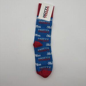 NEW NWT Hotty Toddy Ole Miss Socks University Of Mississippi Gift College